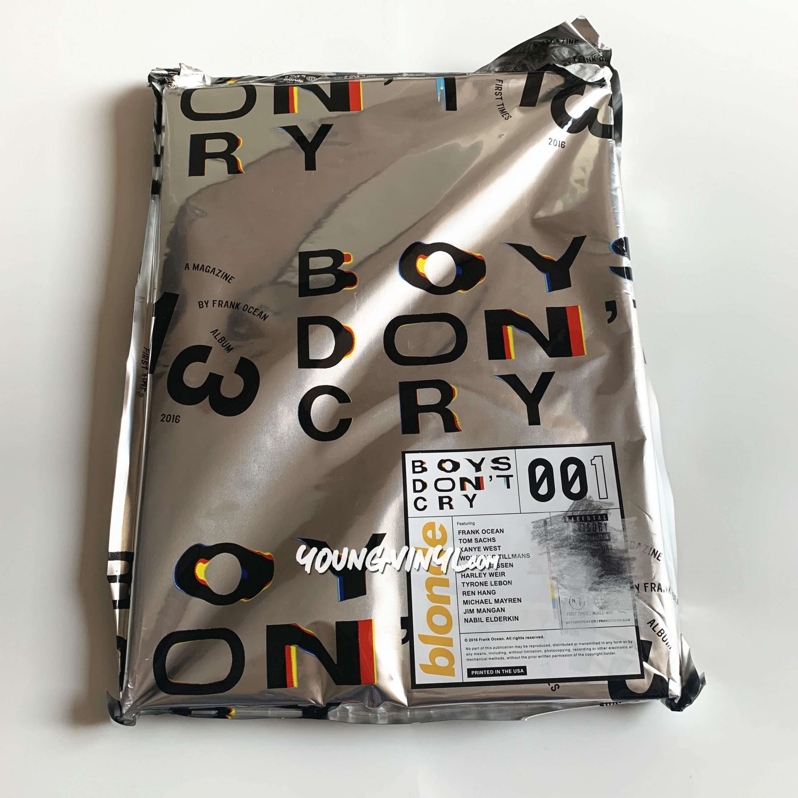 Frank Ocean Blonde Magazine Boys Don't Cry Blond - Young Vinyl