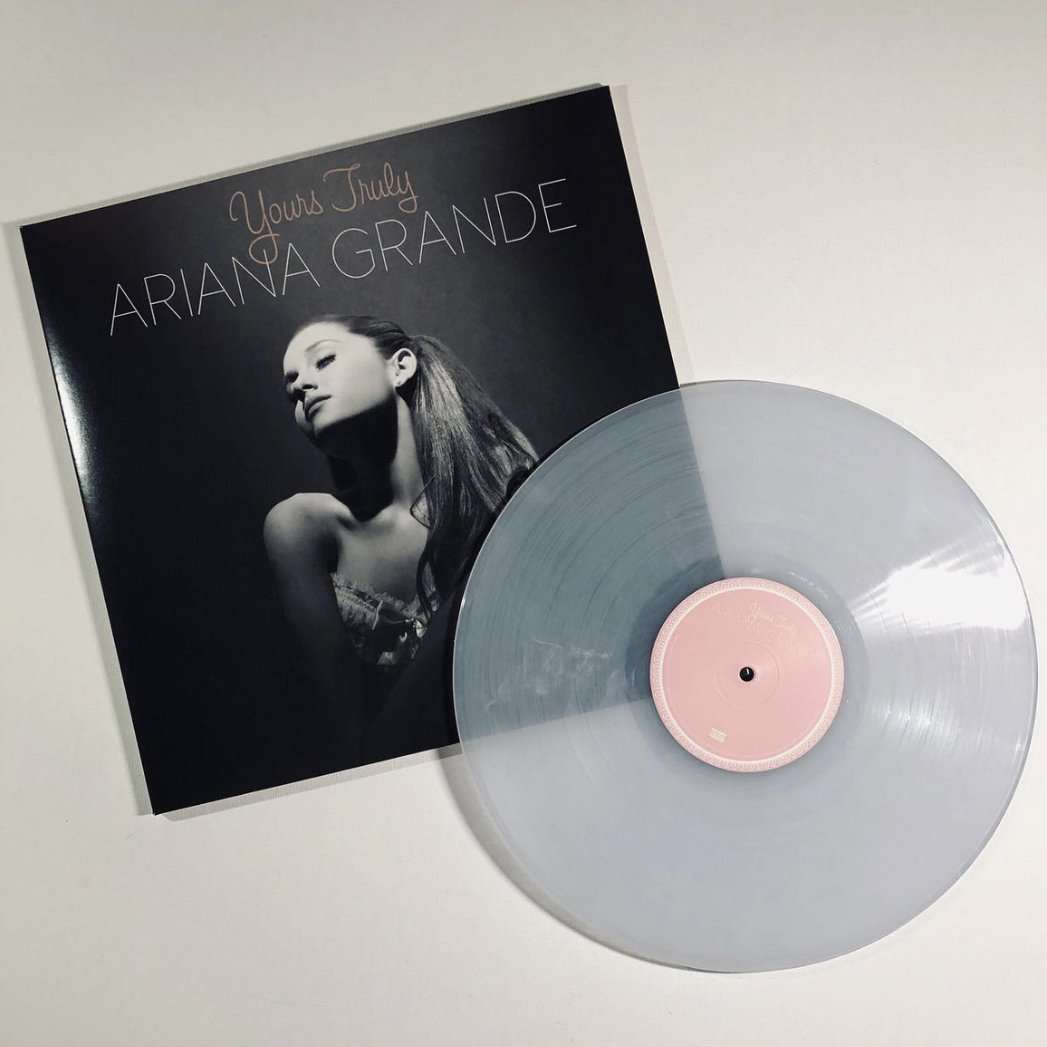 Ariana Grande Yours Truly Vinyl Clear & White Swirl Sealed - Young Vinyl