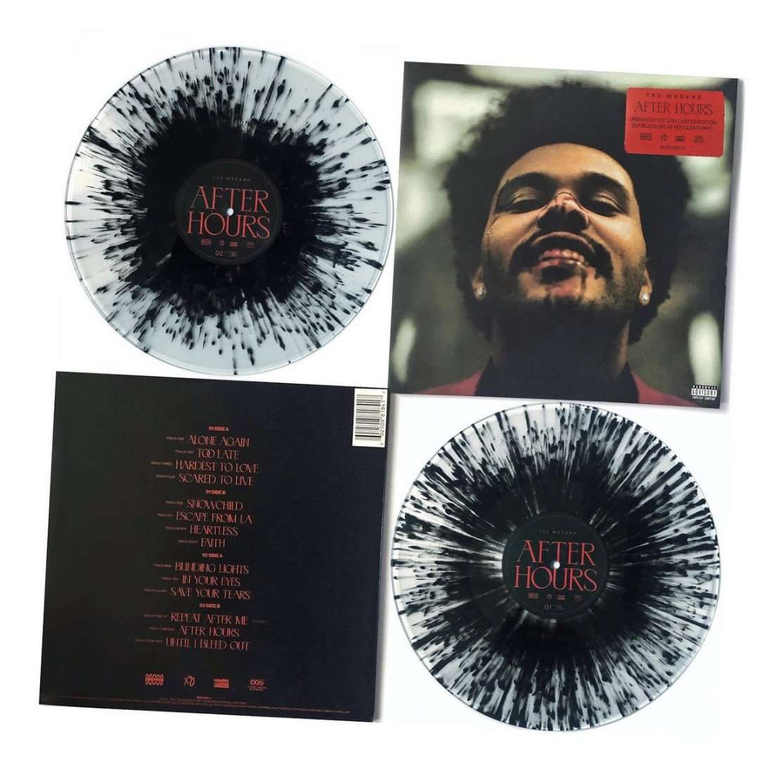 The Weeknd After Hours Vinyl UO Clear with Black Splatter - Young Vinyl