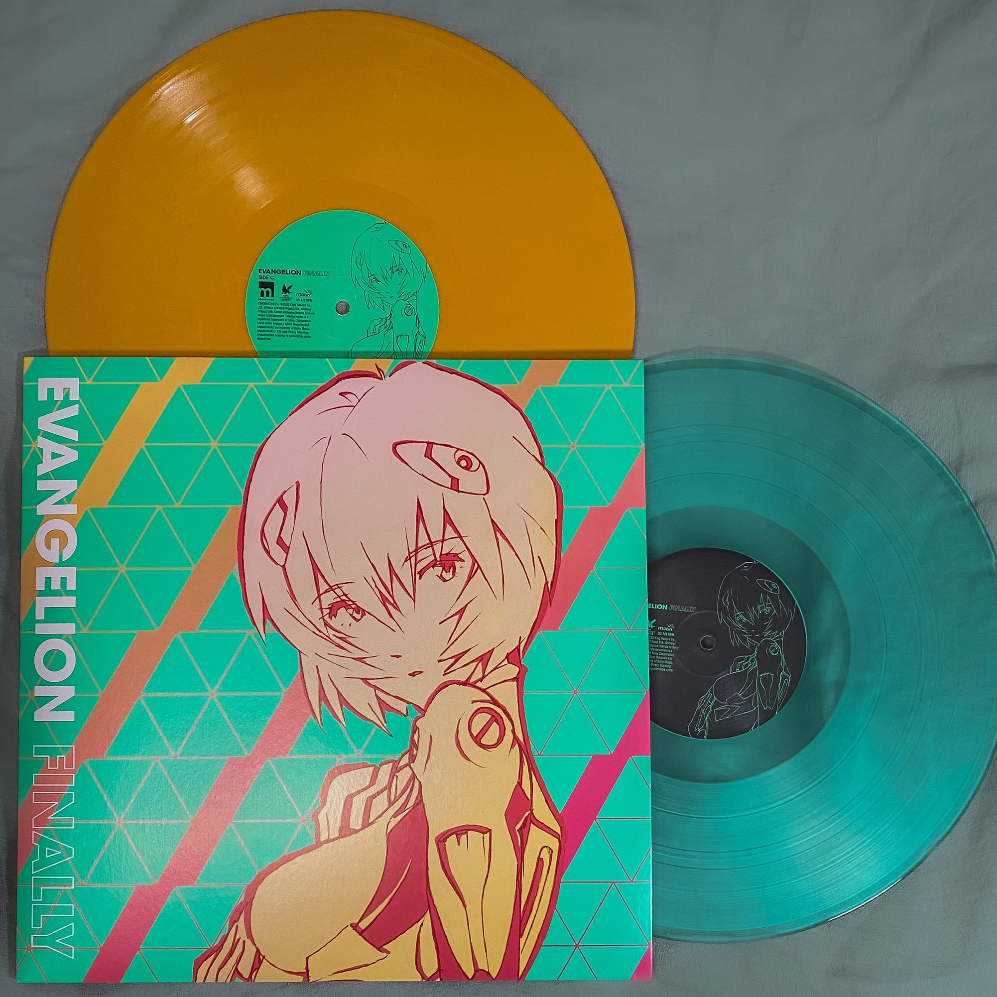 Evangelion Finally Vinyl 2LP Orange Green Sealed - Young Vinyl