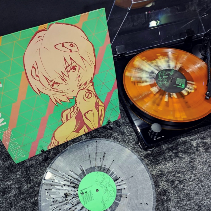 Evangelion Finally Vinyl 2LP Orange Clear Splatter