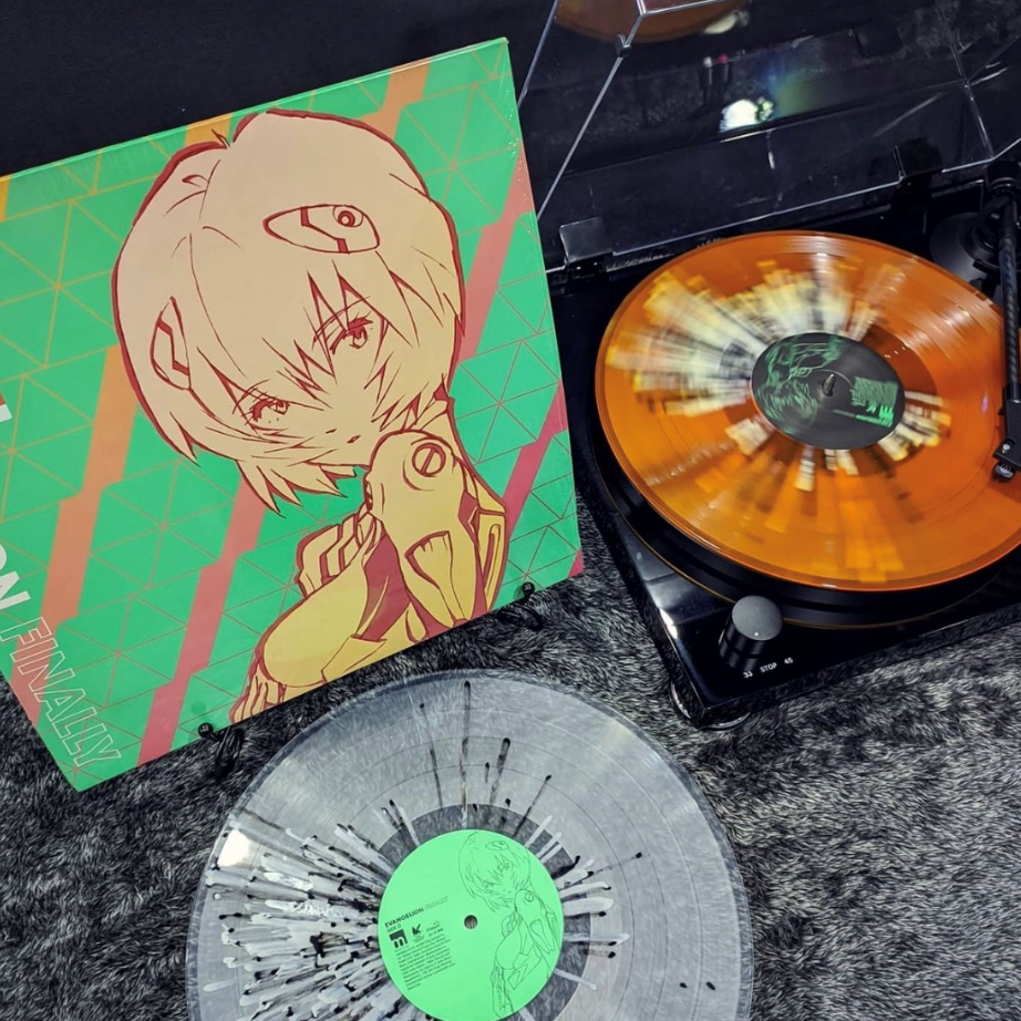 Evangelion Finally Vinyl 2LP Orange Clear Splatter Sealed - Young