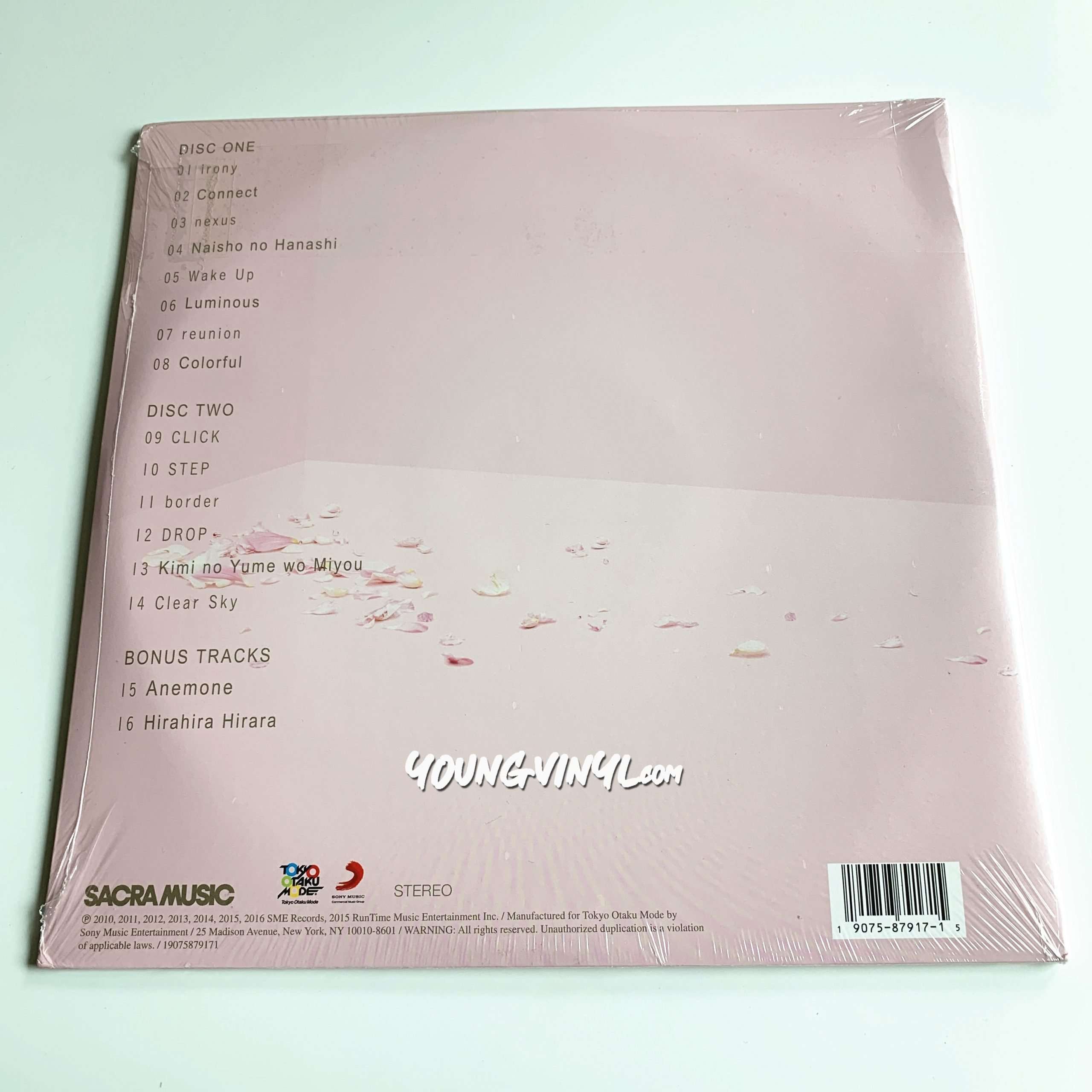 ClariS ‎Single Best 1st Vinyl 2LP Sealed Solid Pink and Mint