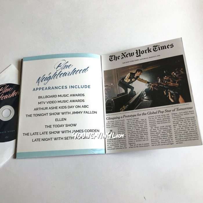 Troye Sivan Blue Neighbourhood Promo CD Book