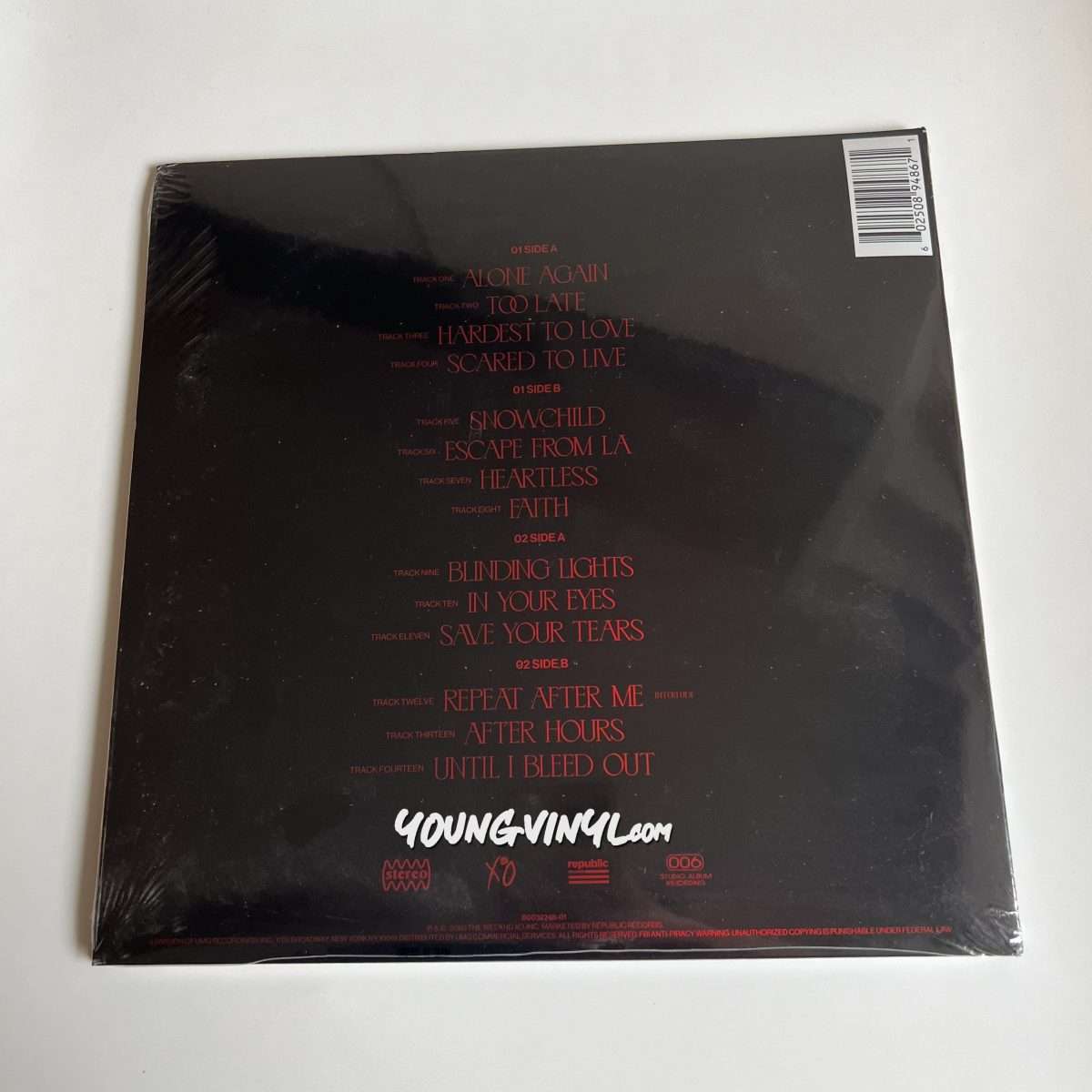 The Weeknd After Hours Vinyl Holographic Cover Sealed - Young Vinyl