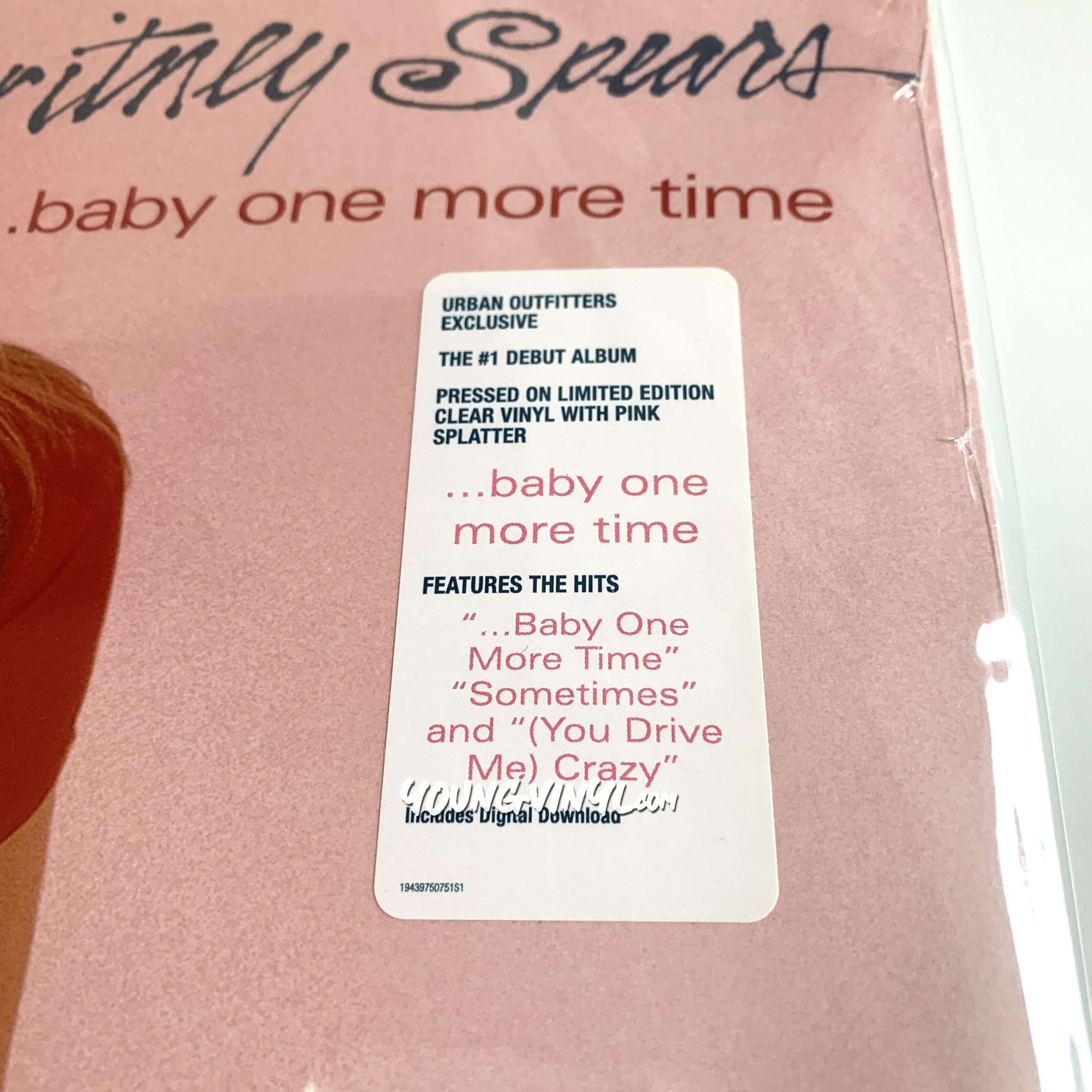 Britney Spears Baby One More Time Vinyl Clear With Pink Splatter