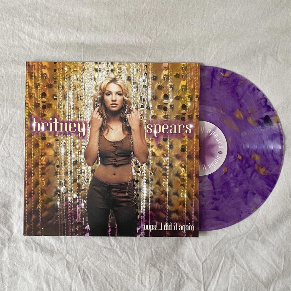 Britney Spears Oops I Did It Again Vinyl Clear With Purple