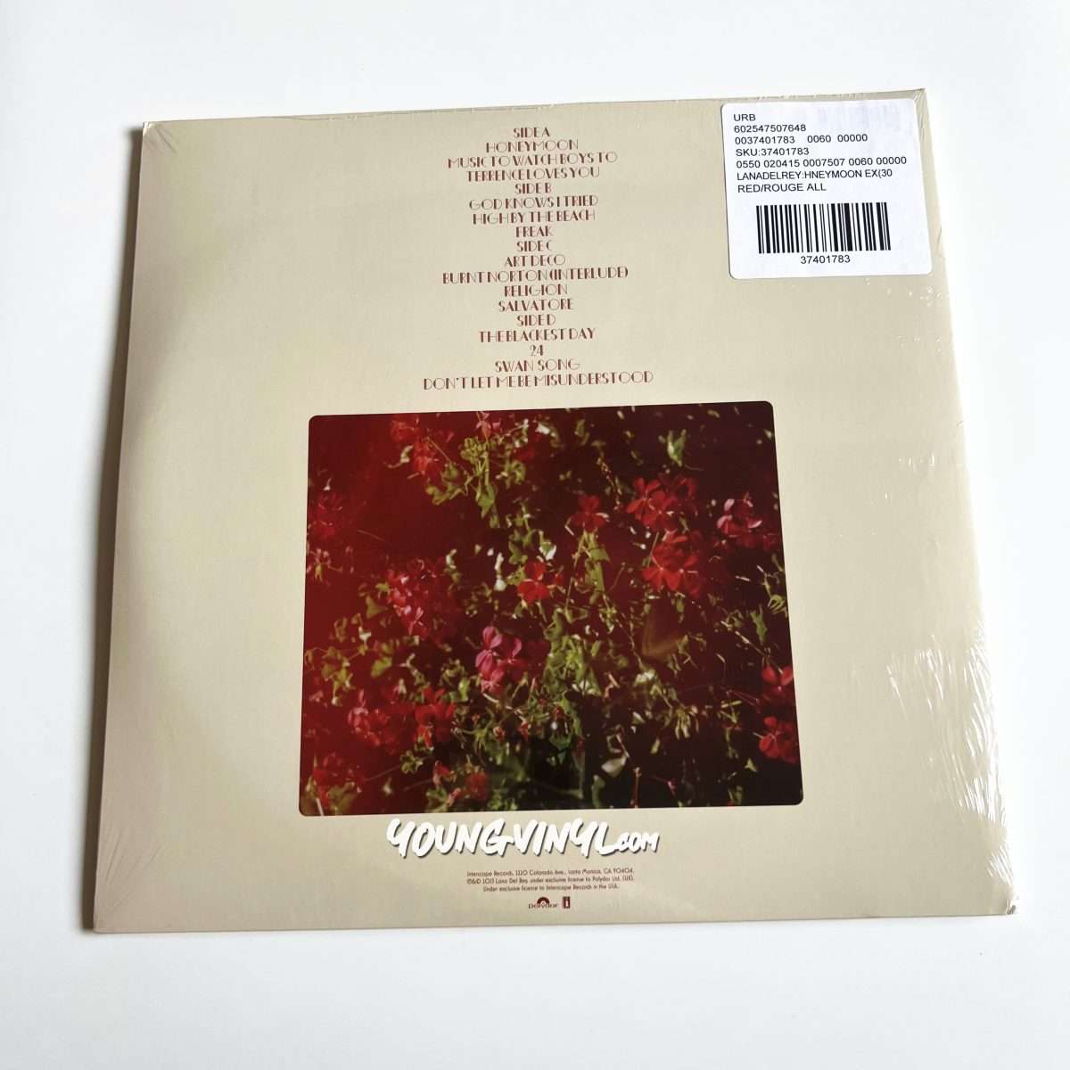 Lana Del Rey Honeymoon Limited Red Vinyl 2LP Sealed - Young Vinyl